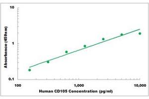 Representative Standard Curve (Endoglin ELISA Kit)