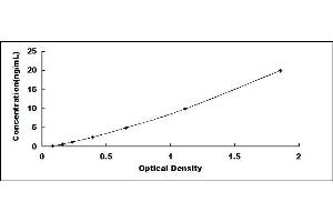 Typical standard curve (RYR2 ELISA Kit)