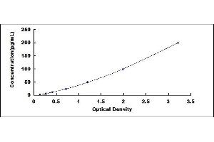 Typical standard curve (Klotho ELISA Kit)