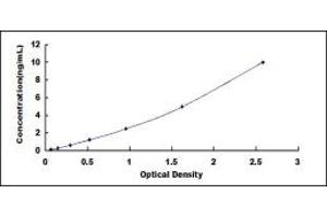 Typical standard curve (ADPRH ELISA Kit)
