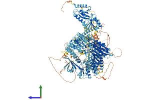 AlphaFold protein structure predicition of Mouse Recombinant Eif2ak4 Protein, UniprotID Q9QZ05