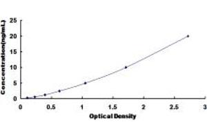 Typical standard curve (PYGL ELISA Kit)