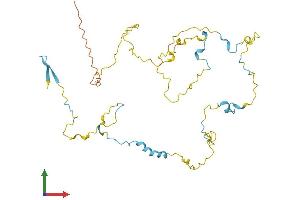 AlphaFold protein structure predicition of Human Recombinant STPG1 Protein, UniprotID Q5TH74 (STPG1 Protein (AA 1-334) (His tag))