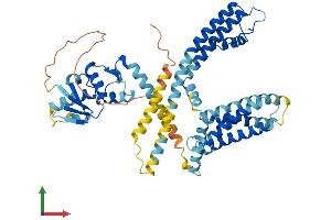 AlphaFold protein structure predicition of Mouse Recombinant Kcnv1 Protein, UniprotID Q8BZN2