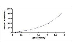 Typical standard curve (TERT ELISA Kit)