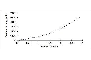 Typical standard curve