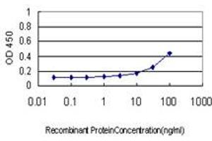 Detection limit for recombinant GST tagged AKT1 is approximately 3ng/ml as a capture antibody. (AKT1 antibody  (AA 1-480))