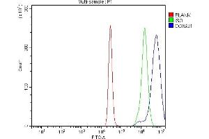 Flow Cytometry analysis of K562 cells using anti-COX6B1 antibody (ABIN7603206). (COX6B1 antibody  (N-Term))