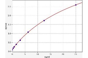 Typical standard curve (ICAM-3/CD50 ELISA Kit)