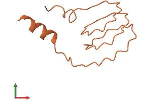 AlphaFold protein structure predicition of Human Recombinant KRTAP21-2 Protein, UniprotID Q3LI59 (KRTAP21-2 Protein (AA 1-83) (Fc Tag))