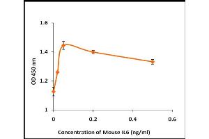 Activity Assay (AcA) image for Interleukin 6 (IL6) (Active) protein (ABIN5509357) (IL-6 Protein)