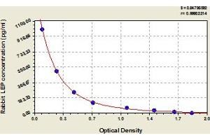 Typical Standard Curve (Leptin ELISA Kit)