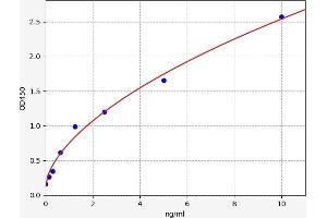 Typical standard curve (CTAG1A ELISA Kit)