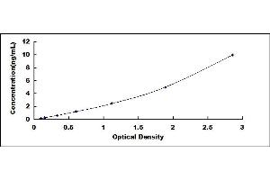 Typical standard curve (AMACR ELISA Kit)
