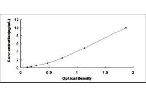 Typical standard curve (TAF12 ELISA Kit)