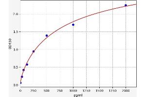 Typical standard curve (FLT3LG ELISA Kit)