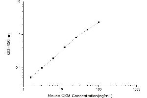 Typical standard curve (CKM ELISA Kit)