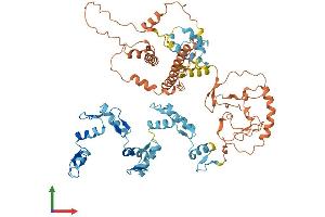 AlphaFold protein structure predicition of Human Recombinant ZNF195 Protein, UniprotID O14628 (ZNF195 Protein (AA 1-629) (His tag))