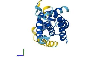 AlphaFold protein structure predicition of Mouse Recombinant Bcl2a1 Protein, UniprotID Q07440 (BCL2A1 Protein (AA 1-172) (His tag))