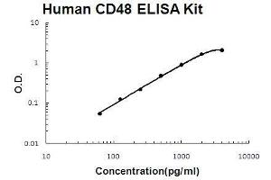 Human CD48 PicoKine ELISA Kit standard curve