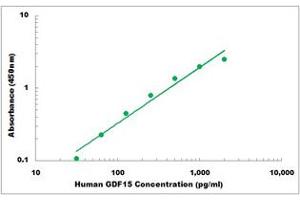 Representative Standard Curve (GDF15 ELISA Kit)