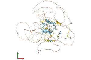 AlphaFold protein structure predicition of Human Recombinant ZNF827 Protein, UniprotID Q17R98 (ZNF827 Protein (AA 1-1081) (His tag))