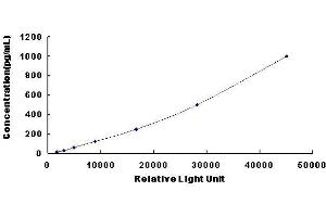 Typical standard curve