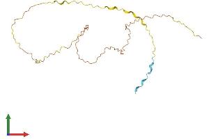 AlphaFold protein structure predicition of Human Recombinant VCX Protein, UniprotID Q9H320 (VCX Protein (AA 1-206) (His tag))