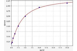 Typical standard curve (Actin ELISA Kit)