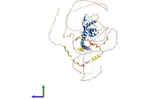 AlphaFold protein structure predicition of Mouse Recombinant Tspyl2 Protein, UniprotID Q7TQI8