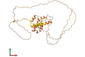 AlphaFold protein structure predicition of Human Recombinant FAM220BP Protein, UniprotID B1ANY3 (FAM220BP Protein (AA 1-271) (His tag))