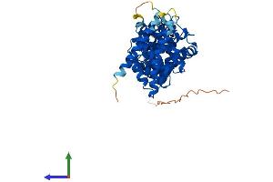 AlphaFold protein structure predicition of Human Recombinant FBXO47 Protein, UniprotID Q5MNV8