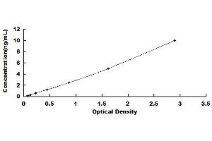 Typical standard curve