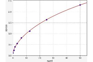 Typical standard curve (PORCN ELISA Kit)