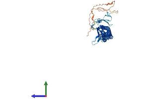 AlphaFold protein structure predicition of Mouse Recombinant Gas7 Protein, UniprotID Q60780 (GAS7 Protein (AA 1-421) (His tag))