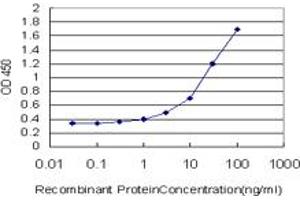 Detection limit for recombinant GST tagged HSGT1 is approximately 0. (ECD/SGT1 antibody  (AA 1-644))