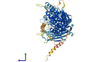 AlphaFold protein structure predicition of Human Recombinant PLA2G4F Protein, UniprotID Q68DD2 (PLA2G4F Protein (AA 1-849) (His tag))