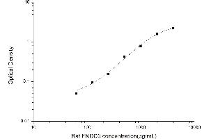 Typical standard curve (FNDC5 ELISA Kit)