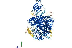 AlphaFold protein structure predicition of Mouse Recombinant Pik3cd Protein, UniprotID O35904 (PIK3CD Protein (AA 1-1043) (His tag))