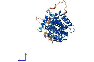 AlphaFold protein structure predicition of Human Recombinant RASGEF1C Protein, UniprotID Q8N431 (RASGEF1C Protein (AA 1-466) (His tag))