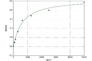 A typical standard curve (ZFHX3 ELISA Kit)