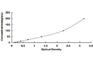 Typical standard curve (Acetylcholinesterase ELISA Kit)