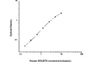 Typical standard curve (SIGLEC8 ELISA Kit)