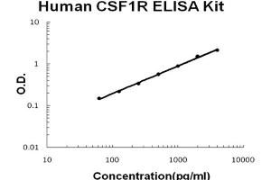 Human CSF1R/M-CSFR Accusignal ELISA Kit Human CSF1R/M-CSFR AccuSignal ELISA Kit standard curve. (CSF1R ELISA Kit)