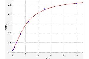 Typical standard curve (EGR1 ELISA Kit)