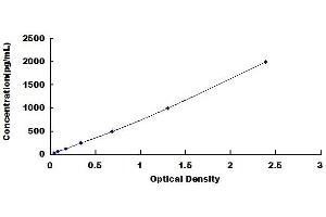 Typical standard curve (Caspase 1 ELISA Kit)