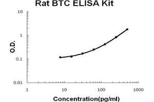 Rat BTC PicoKine ELISA Kit standard curve