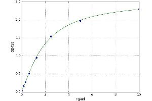A typical standard curve