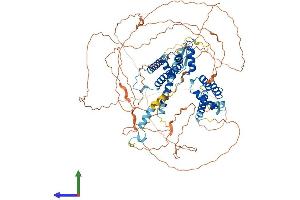 AlphaFold protein structure predicition of Human Recombinant TAF4B Protein, UniprotID Q92750 (TAF4B Protein (AA 1-862) (His tag))
