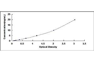 Typical standard curve (Desmin ELISA Kit)